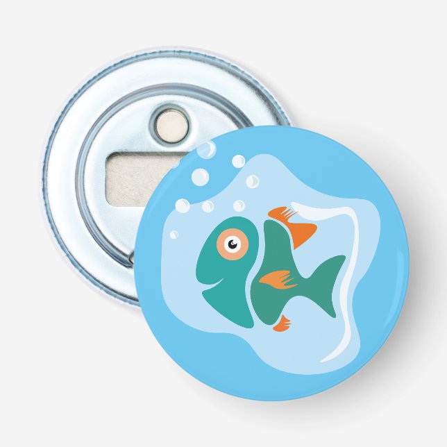 Abrebotellas Funny Pescado Elegante (Anverso)