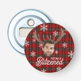 Abrebotellas Funny Photo Face Blitzened Christmas Custom Gift