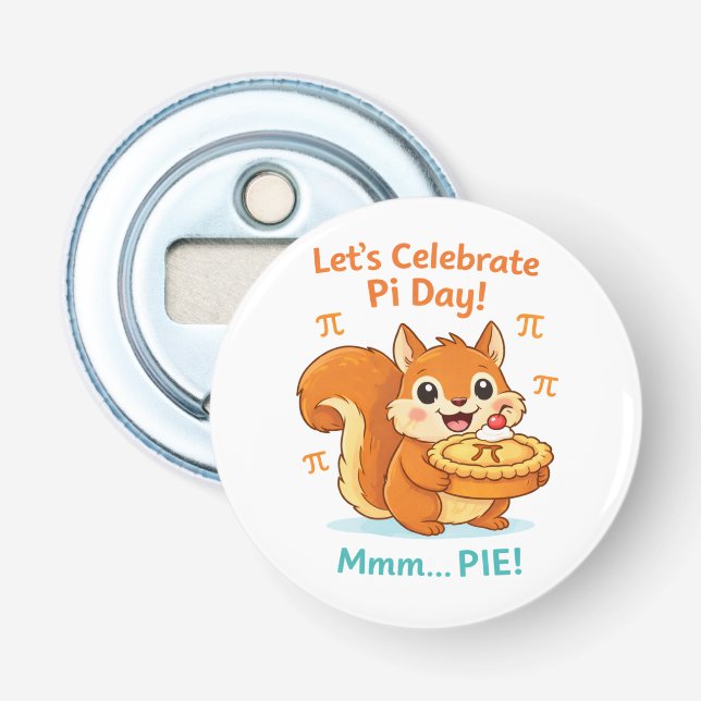 Abrebotellas Funny Pi Day Animal with Pie – Math Lover Gift (Anverso)