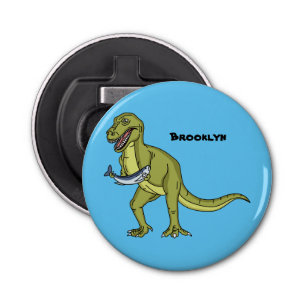 Abrebotellas Funny T rex dinosaur ilustracion