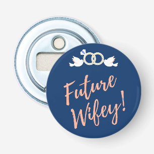 Abrebotellas Future Wifey Amor Pájaros en Azul Profundo   