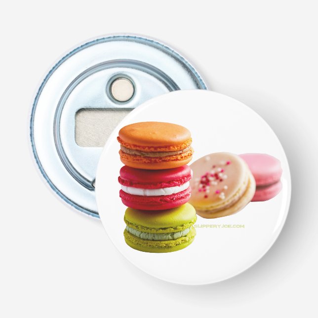 Abrebotellas Galletas de Macaroon de SlipperyJoe comida apilada (Anverso)