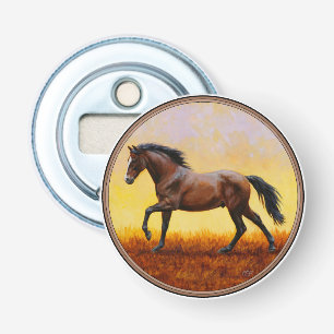 Abrebotellas Gallopaje de Caballo de Stallion de la Bahía Oscur