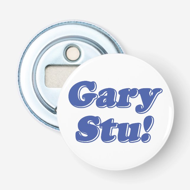 Abrebotellas ¡Gary Stu! (Anverso)