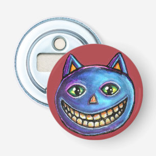 Abrebotellas Gato azul sonriente Vintage Halloweenies