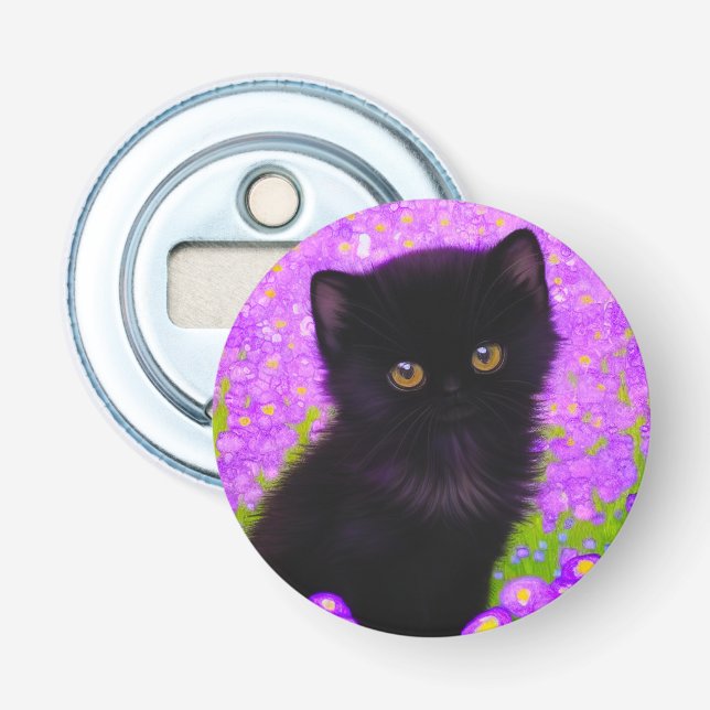 Abrebotellas Gato de Gustav Klimt (Anverso)