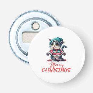 Abrebotellas Gato de Navidad 