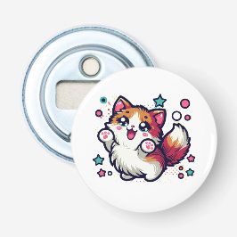 Abrebotellas Gato de peluche juguetón