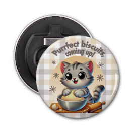 Abrebotellas Gato de rodillas "Procure galletas, venga"