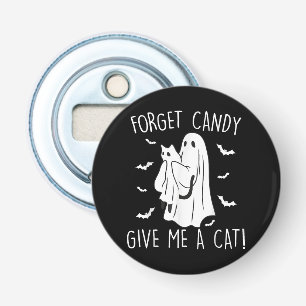 Abrebotellas Gato divertido de Halloween fantasma olvida carame