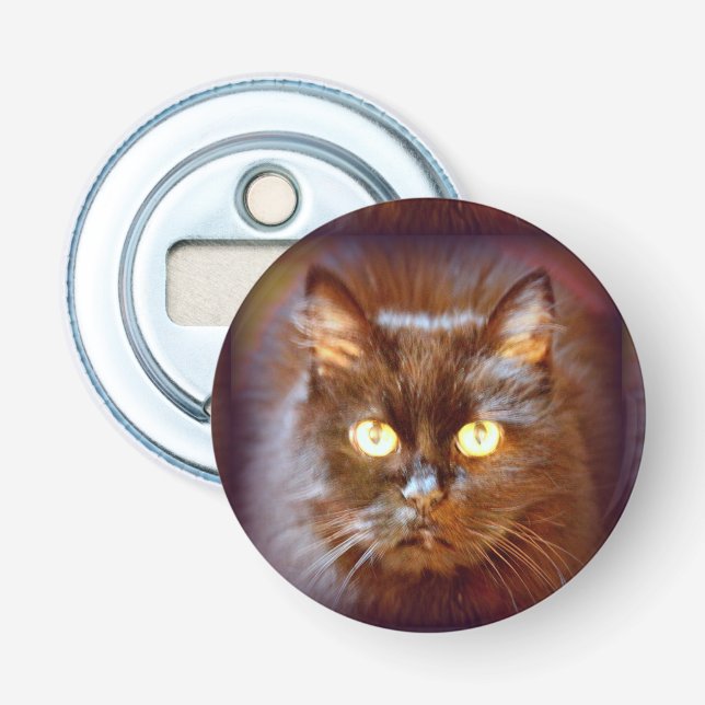 Abrebotellas gato negro (Anverso)