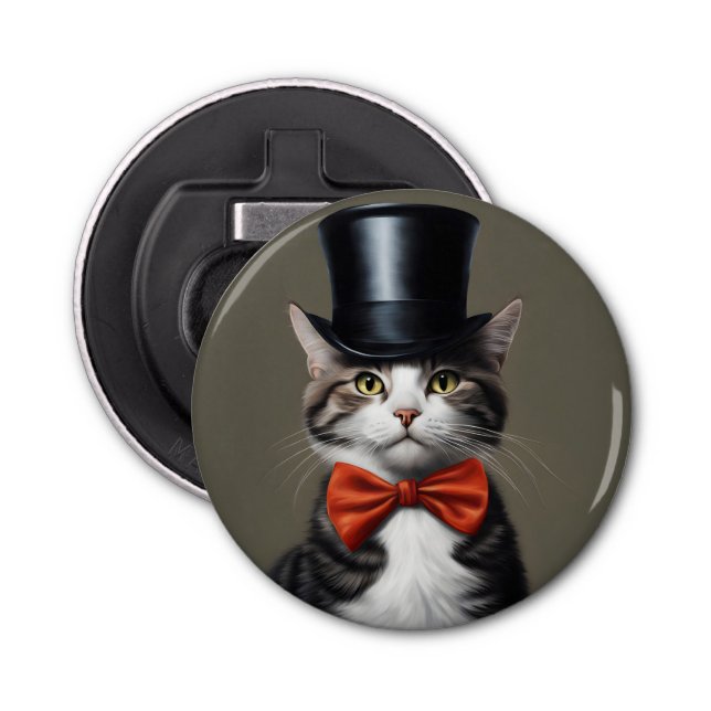 Abrebotellas Gato victoriano (Anverso)