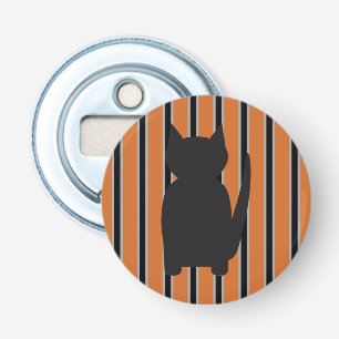 Abrebotellas Gatos negros de silueta divertidos y elegantes par