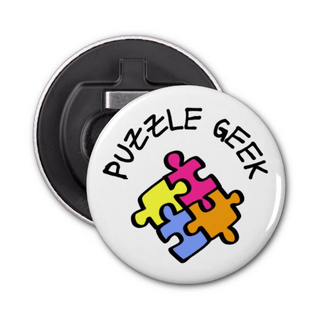 Abrebotellas Geek del rompecabezas (Anverso)