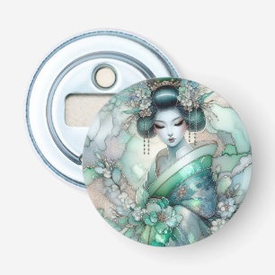 Abrebotellas Geisha en Verde Serie de Diseño #1
