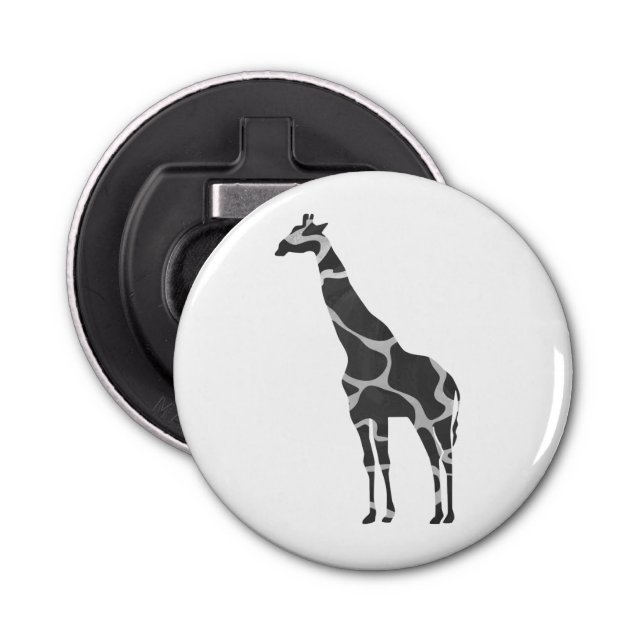 Abrebotellas Giraffe Black and Grey Silhoutte (Anverso)