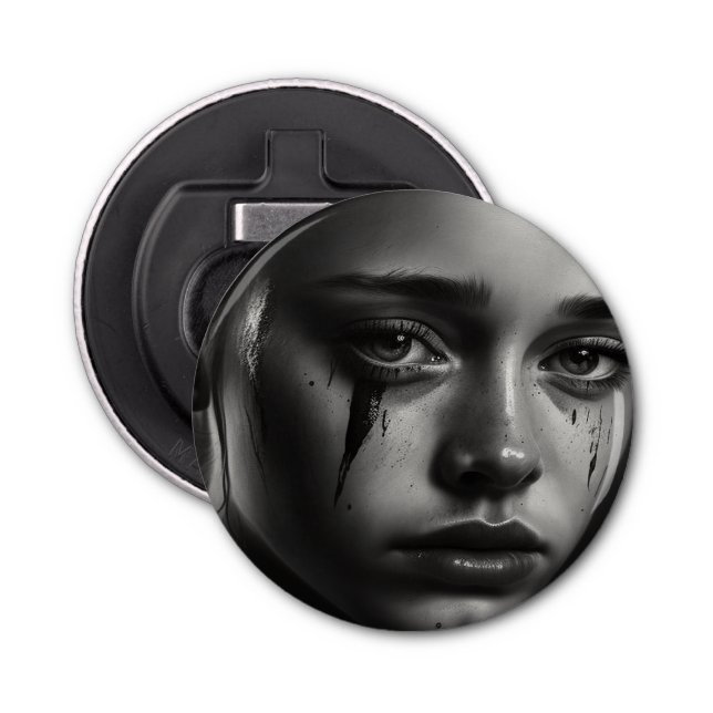 Abrebotellas Girl with tears (Anverso)