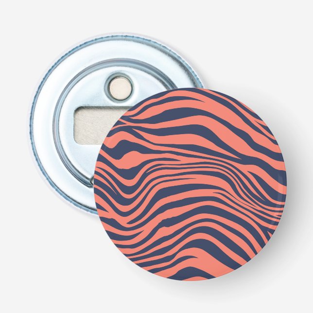 Abrebotellas Glamorous Tiger Stripes Animal Print (Anverso)