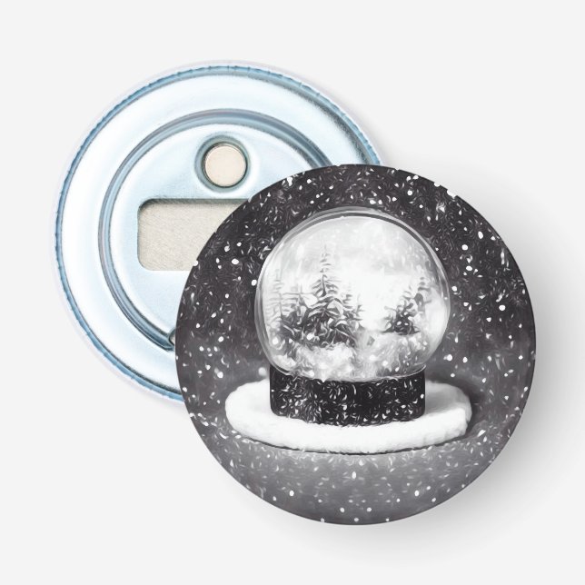 Abrebotellas Globo de nieve de invierno (Anverso)