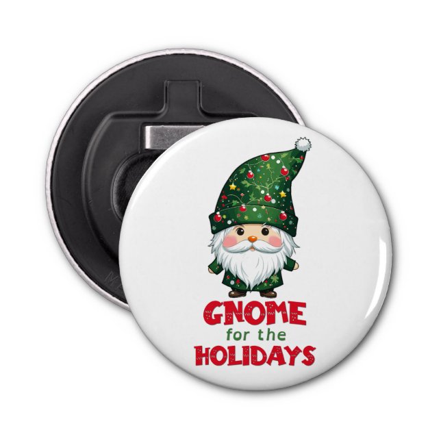 Abrebotellas Gnome Para Los Navidades Funny Y Adorable De Las V (Anverso)