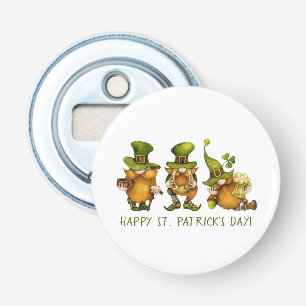 Abrebotellas Gnomos irlandeses divertidos Feliz día de San Patr