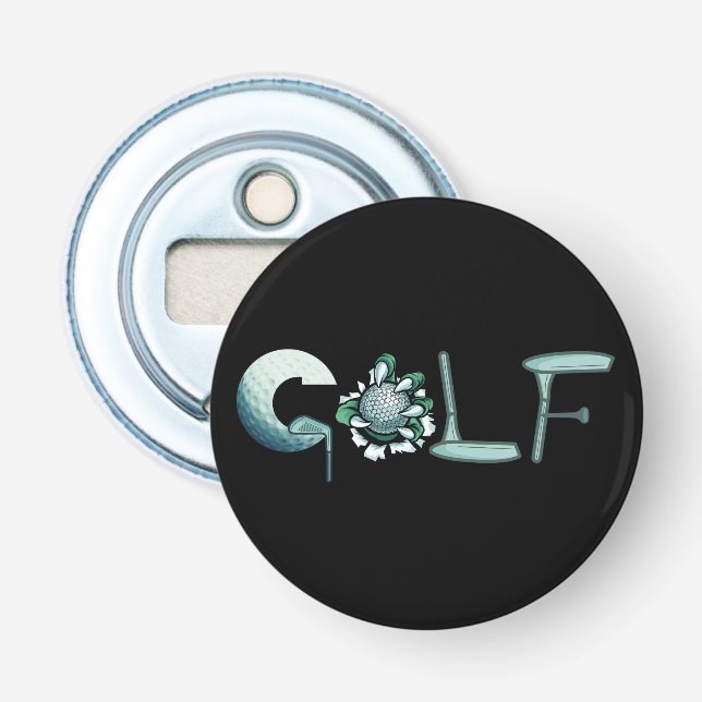 Abrebotellas Golf (Anverso)
