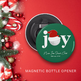 Abrebotellas Golf Club Christmas Party Favor Joy Modern Green