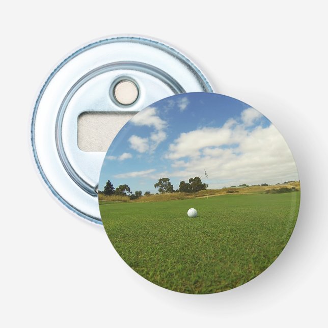 Abrebotellas Golf El Juego, Apertura De Botella Magnética. (Anverso)