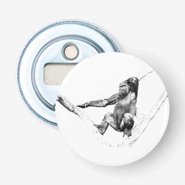 Abrebotellas Gorila en las sombras (Anverso)