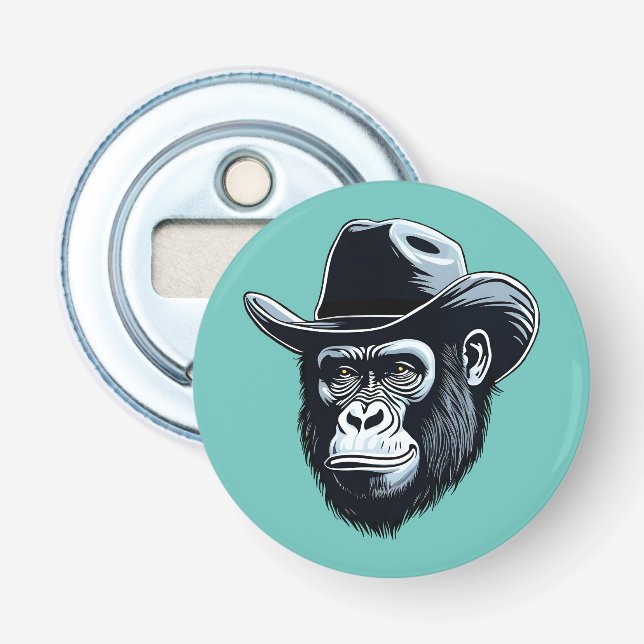 Abrebotellas Gorilla Cowboy (Anverso)