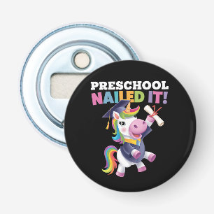 Abrebotellas Gorrito de graduación de unicornio de preescolar l