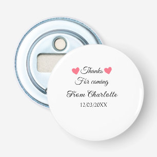 Abrebotellas gracias por venir agregar nombre mensaje de texto 