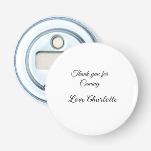 Abrebotellas gracias por venir nombre del remitente mensaje de 