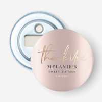 Gracias Rosa  de Oro personalizada 16ª Moda