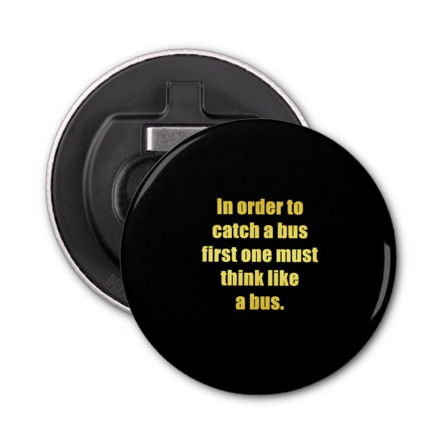 Abrebotellas Gracioso agarrar un Chiste de bus (Anverso)