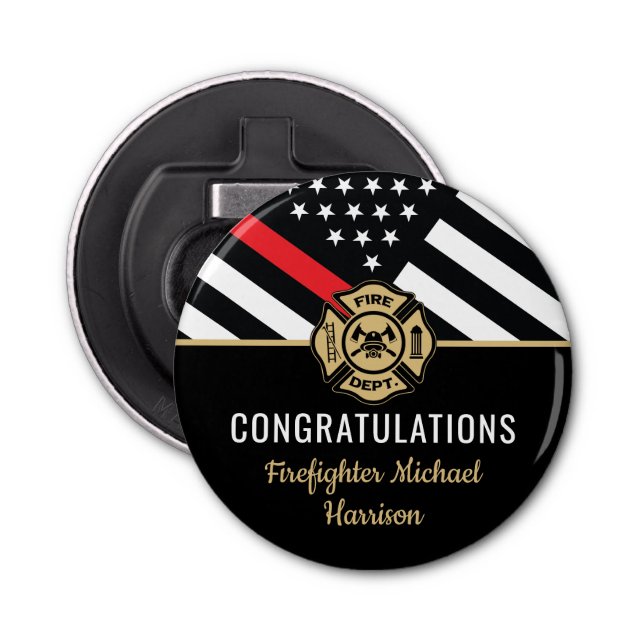 Abrebotellas Graduación de Bandera Roja de la Academia de Bombe (Anverso)