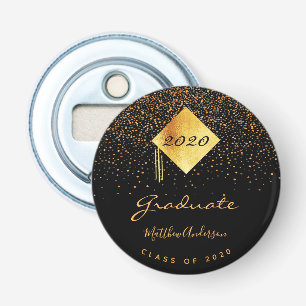 Abrebotellas Graduación de la fiesta de graduación de oro negro