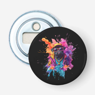 Abrebotellas "Graffiti Pug Bottle Opener – Urban Street Art Dog