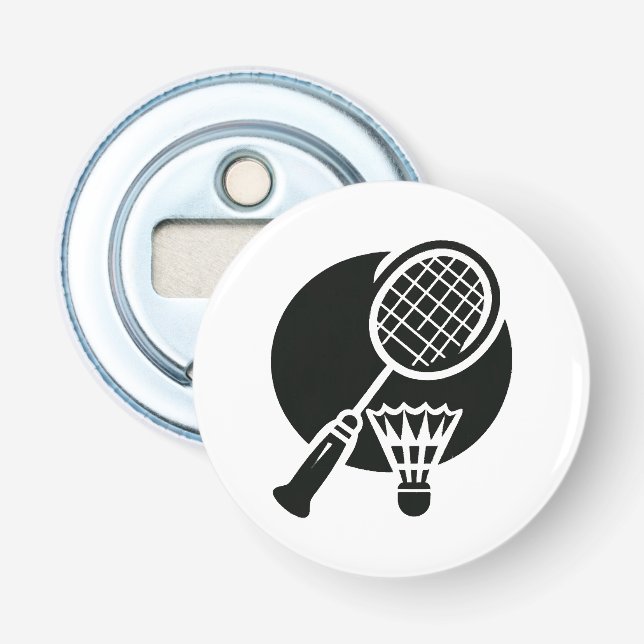 Abrebotellas Gráfico de bádminton (Anverso)