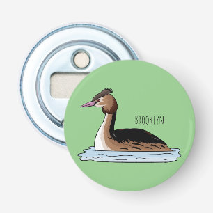 Abrebotellas Gran ilustracion de personalizado de aves grises c