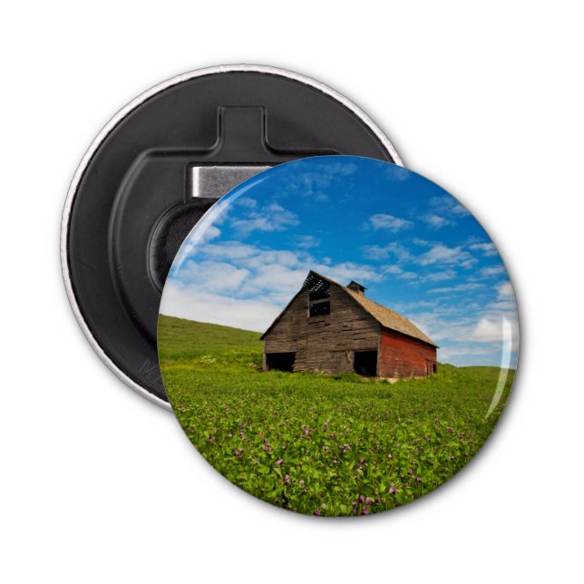 Abrebotellas Granero viejo, rojo en el campo de garbanzos (Anverso)