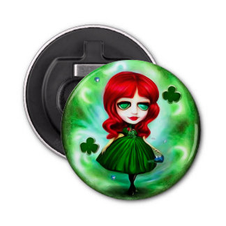 Abrebotellas Green Moon St. Patrick's Day Chica