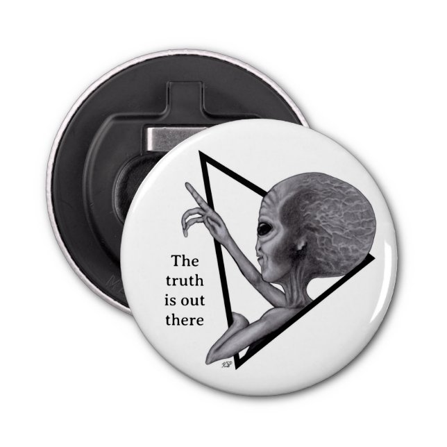 Abrebotellas Grey Alien, la verdad está ahí fuera (Anverso)