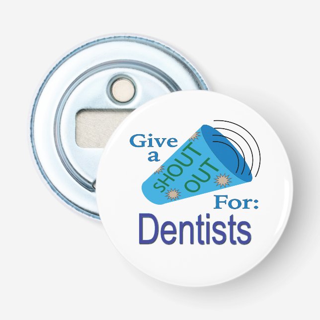 Abrebotellas Gritos a los dentistas (Anverso)
