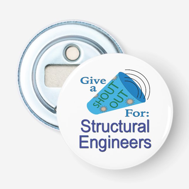 Abrebotellas Gritos a los ingenieros estructurales (Anverso)