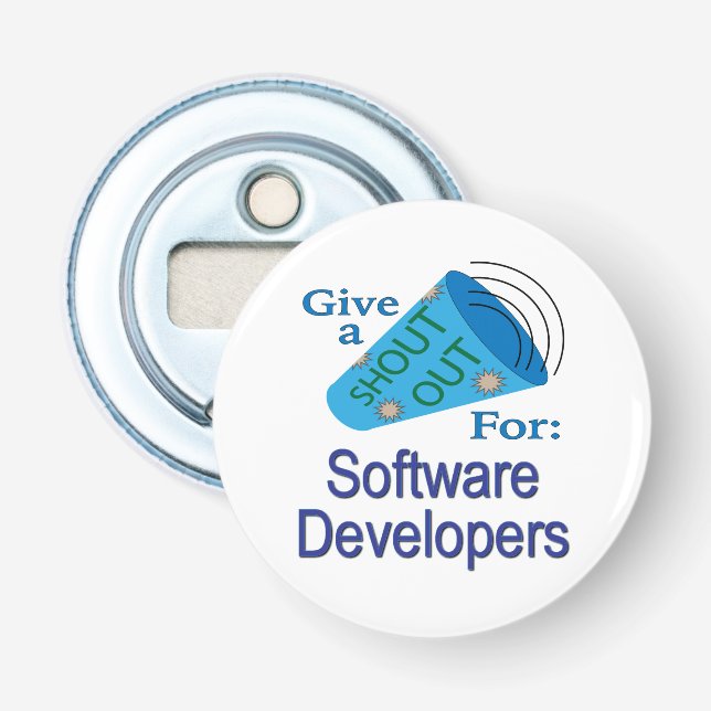 Abrebotellas Gritos para desarrolladores de software (Anverso)