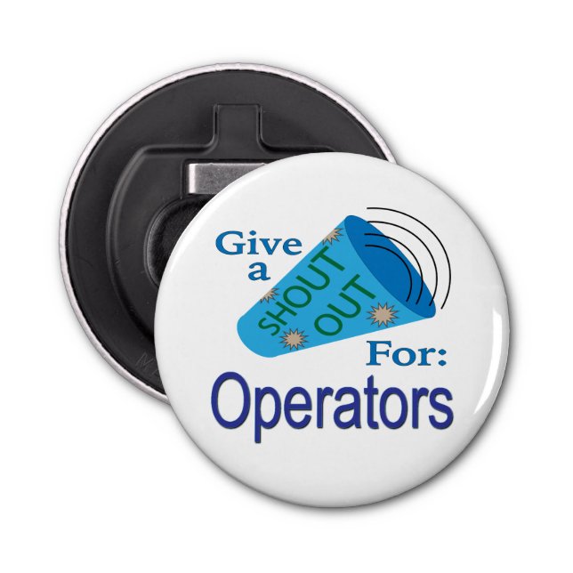 Abrebotellas Gritos para los operadores (Anverso)