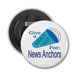 Abrebotellas Gritos para los presentadores de noticias