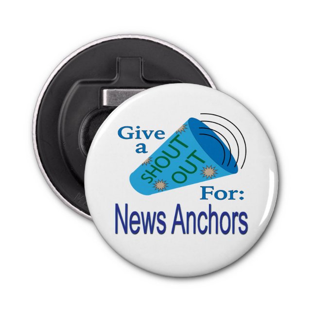 Abrebotellas Gritos para los presentadores de noticias (Anverso)