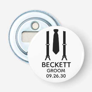Abrebotellas Groom Black Tie